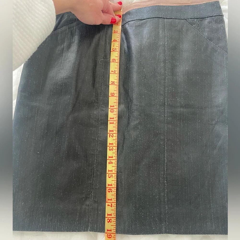 Chanel vintage leather mini skirt
